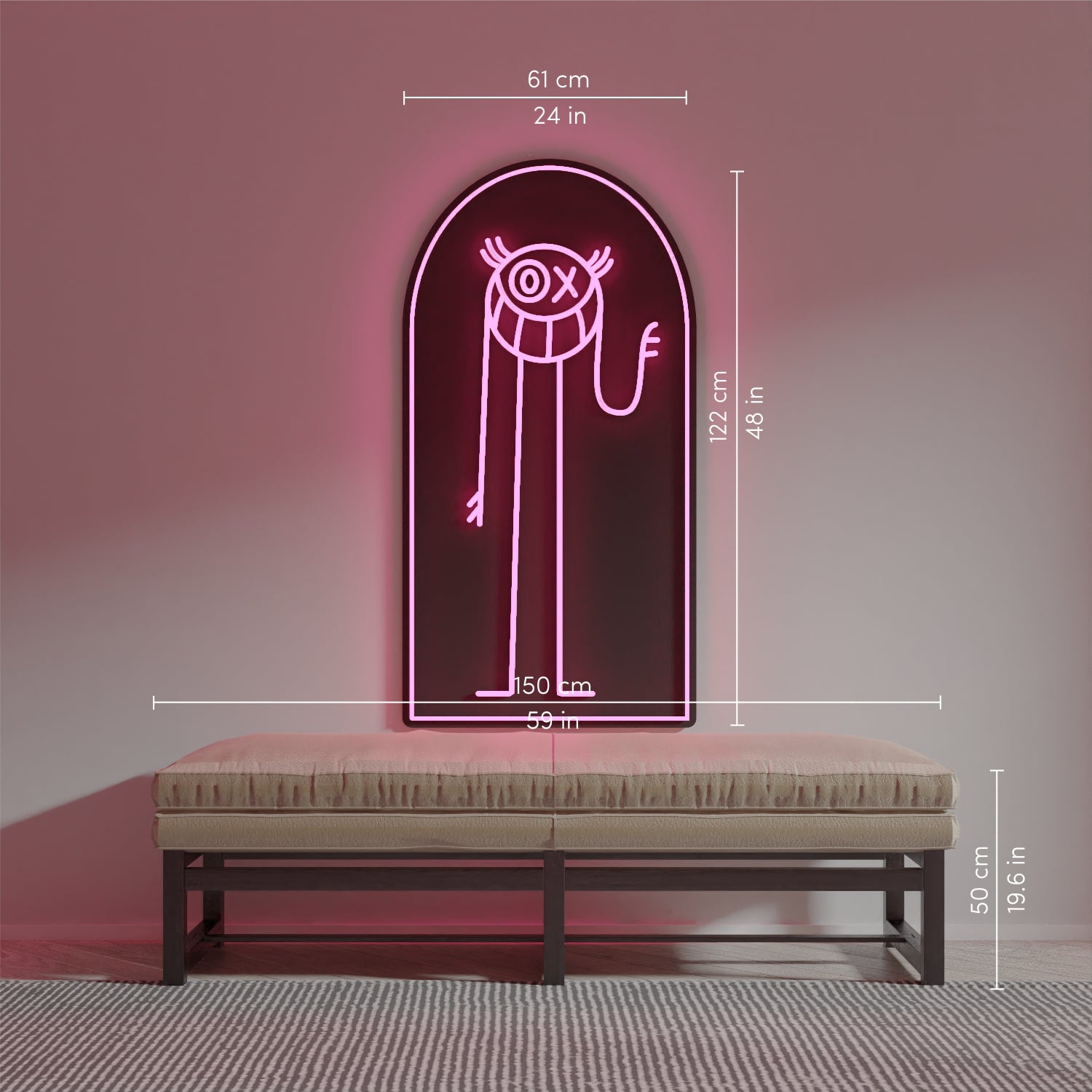 Hello Mr A © by André Saraiva - Signe en néon LED